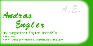 andras engler business card